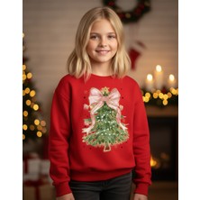 Little Aden Yılbaşı Temalı Pamuklu Kız Çocuk Sweatshirt