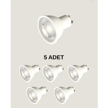 Cata Aygün CT-4215 Çanak LED Ampul SARI 3200K GU10 Duy 8W - 5 Adet