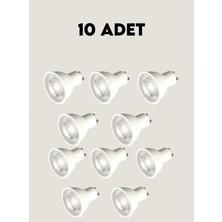 Cata Aygün CT-4215 Çanak LED Ampul Beyaz Işık 6400K GU10 Duy 8W - 10 Adet