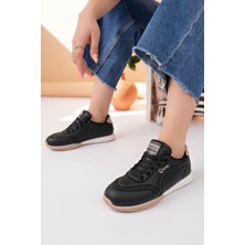 Nesil Shoes Dvm 5600 Siyah Kahve Memory Foam Kadın Sneakers