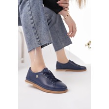 Modessa 160 Laci Bağcıklı Hakiki Soft Deri Kadın Ayakkabı