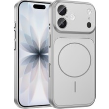 Canpay Apple iPhone 17 Uyumlu Kılıf Entegre Cam Lens Korumalı Magsafe Şarj Destekli Sert Pc Kapak