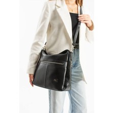 Asel Çanta Asel  Çanta ,çok Cepli ,geniş, siyah Salaş Bayan Çapraz ve Omuz Çantası