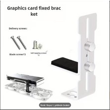 Aley Life Alüminyum Ekran Kartı Sarsıntı Önleyici L Tasarım Stand Bracket – Beyaz