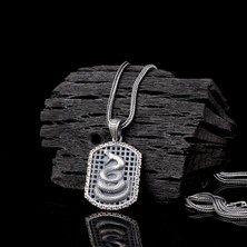 Takı925 925 Ayar Gümüş Yılan Motifli Unisex Model Kolye