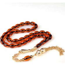 Takı925 Bafon Püsküllü Sıkma Kehribar Tesbih