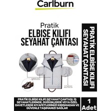 Carlburn Takım Elbise Gömlek Kırışma Önleyici Düğün Davet Iş Toplantı Pratik Elbise Kılıfı Seyahat Çantası