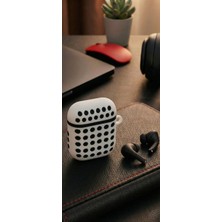bbtech Airpods 1-2 Uyumlu Delikli Spor Kılıf Airpods 1. Nesil 2. Nesil Çift Renk Silikon Kasa Koruyucu Kılıf