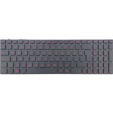 Bilbor Bilgisayar Asus N750, N750J, N750JK, N750JV Notebook Klavye - Tuş Takımı / Siyah - Tr - Backlit - Kırmızı Tuş