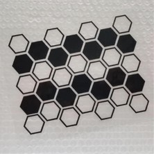 Motosiklet Bal Peteği Desen Sticker Etiket Modeli