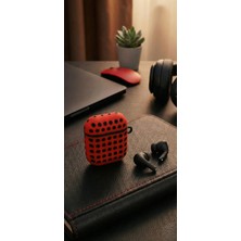 bbtech Airpods 1-2 Uyumlu Delikli Spor Kılıf Airpods 1. Nesil 2. Nesil Çift Renk Silikon Kasa Koruyucu Kılıf