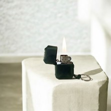 STR El Yapım Deri Zippo Benzinli Çakmak Anahtarlık