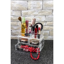 Şeffaf Akrilik Makyaj Düzenleyici, Çoklu Bölmeli Organizatör