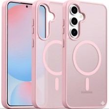 Kip GSM Samsung Galaxy A17 Uyumlu Kılıf Magsafe Kablosuz Şarj Destekli Yumuşak Kenarlı Arka Yüzeyi Mat Kapak