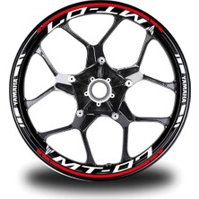 Sarı Yamaha FZ6R Takım Jant Sticker Etiket