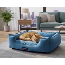 Patitex Özel Seri Kadife Yatak- Kedi Yatak- Köpek Yatak - Lux Yatak- Minderli Yatak - S ve M Beden