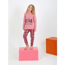 Diamondstar Kız Çocuk Uzun Kollu %100 Pamuklu Pijama Takımı 2/5  Yaş