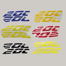 Bajaj Pulsar NS200 200 Yazısı Sticker Etiket Modeli