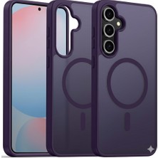 Kip GSM Samsung Galaxy A17 Uyumlu Kılıf Magsafe Kablosuz Şarj Destekli Yumuşak Kenarlı Arka Yüzeyi Mat Kapak