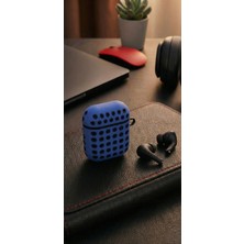 bbtech Airpods 1-2 Uyumlu Delikli Spor Kılıf Airpods 1. Nesil 2. Nesil Çift Renk Silikon Kasa Koruyucu Kılıf