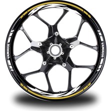 Koyu Sarı Yamaha Fz6 Jant Sticker Etiket