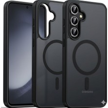 Kip GSM Samsung Galaxy S23 Uyumlu Kılıf Magsafe Kablosuz Şarj Destekli Yumuşak Kenarlı Arka Yüzeyi Mat Kapak