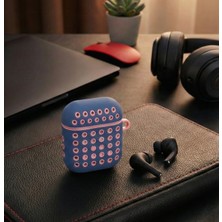 bbtech Airpods 1-2 Uyumlu Delikli Spor Kılıf Airpods 1. Nesil 2. Nesil Çift Renk Silikon Kasa Koruyucu Kılıf