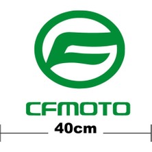 Cf Moto Logo Yazı Sticker Etiket Tek Renk