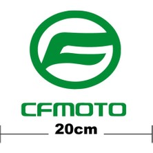 Cf Moto Logo Yazı Sticker Etiket Tek Renk