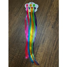 Gülümse Gel Kız Çocuk Renkli unicorn Kuromi Yıldız Kelebek Figürlü Saç Örgü Postiş Peruk Toka Saç Aksesuar 6'lı Mandal Toka Seti