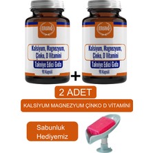 Ersağ Kalsiyum Magnezyum Çinko D Vitamini (2ADET) Takviye - Sabunluk Hediyemiz 2024-10