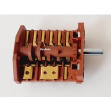 FullYedek Alveus Mfa 627  Komutatör 6+5 , MFA627 Ankastre Fırın Kademe Anahtarı 6 Konum  + Off