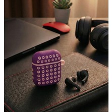 bbtech Airpods 1-2 Uyumlu Delikli Spor Kılıf Airpods 1. Nesil 2. Nesil Çift Renk Silikon Kasa Koruyucu Kılıf