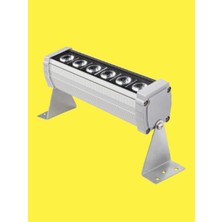 Powerr Led Aydınlatma 17 cm 6 Watt Sarı Amber Işık Wallwasher Duvar Boyama IP65