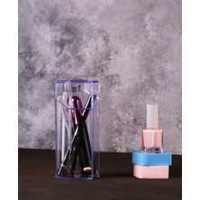 Şeffaf Makyaj Fırça ve Kozmetik Düzenleyici Organizer