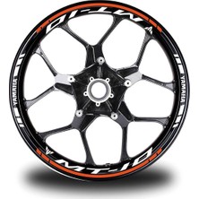 Turuncu Yamaha mt 10 Jant Sticker Etiket