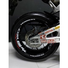 Honda 600RR Jant Içi Yazılı Iki Renk Jant Sticker Etiket Modeli