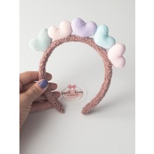 Sweet Twins Accessories Renkli Kalpli Peluş Taç