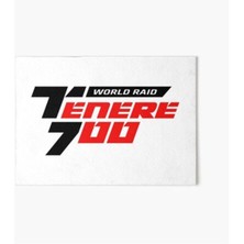 Yamaha Tenere 700 World Raıd Kırmızı Sticker Etiket Modeli