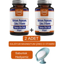 Ersağ (2ADET) Kalsiyum Magnezyum Çinko D Vitamini - Sabunluk Hediyemiz 2024-06
