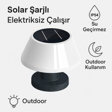 Mdstech Kablosuz Şarjlı LED Masa Lambası – IP54 Suya Dayanıklı, Dış Mekan Uyumlu