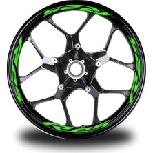 Sarı Yamaha Takım Jant Sticker Etiket