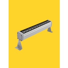 Powerr Led Aydınlatma 30 cm 12 Watt Sarı Amber Işık Wallwasher Duvar Boyama IP65