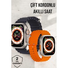 Elektronikçim Bluetooth Bağlantılı Nabız Kan Basıncı Oksijen Ölçer Akıllı Saat - TK0021-5C7163