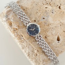 Vesce Atelier Osier Gümüş Saat Lacivert