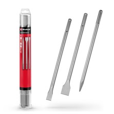 Storemax Orijinal 3-Parça Sds Plus Murç Seti (Sivri, 20 mm Düz ve 40 mm Spatula, Dayanıklı 40CR Çelik) - 49190110