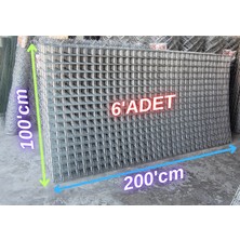 Ör-As Tel Örgü Hasır Tel-( 5.5 x 5.5 Göz Aralıklı - 3.5'mm ) ( 100 x 200 Ebatında )-( 6 Adet )