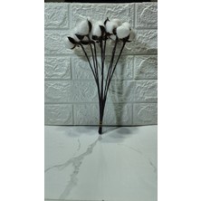 Yapay Pamuk Çiçeği Dalı (1 Demette 8 Dal  Mevcut)