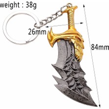 Aksh God Of War Gow Ragnarok Kratos Blade Of Chaos Kaosun Bıçakları Anahtarlık Metal