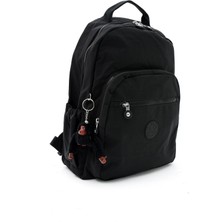 Sanmorris Unisex Suya Dayanıklı Krinkıl Kumaş Çok Gözlü Büyük Boy Laptop Okul ve Sırt Çantası Srgn